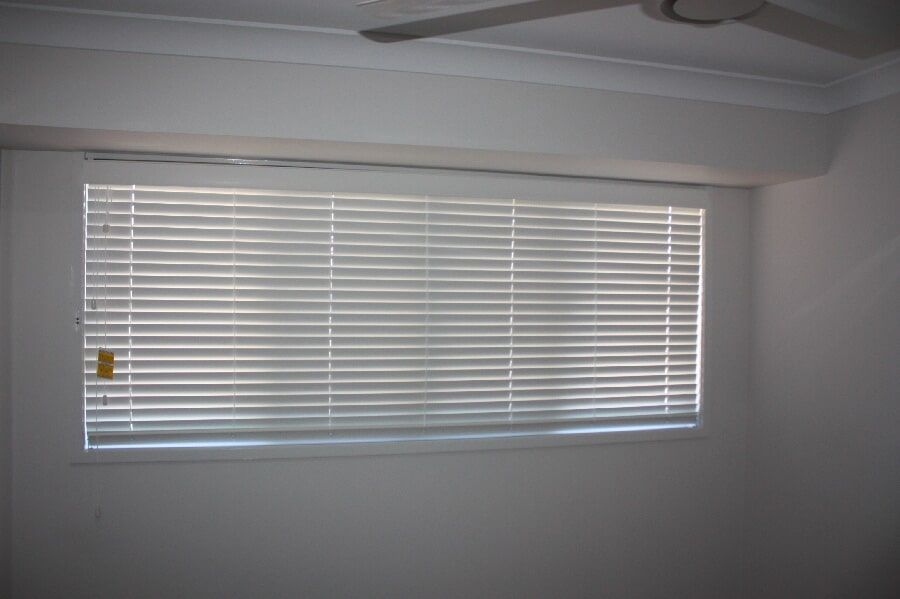 White Venetian Blinds in Mackay