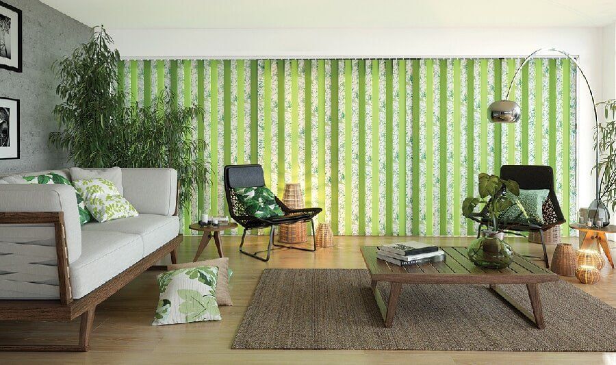 Bamboo Theme Vertical Blinds | Blinds in Mackay