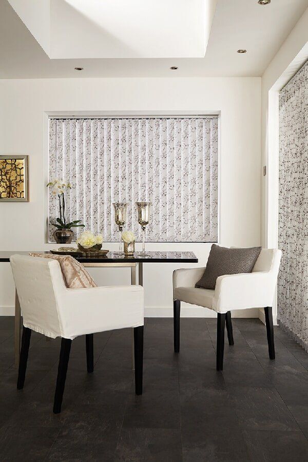 Vertical Blinds Installed in a Dining Room | Blinds in Mackay