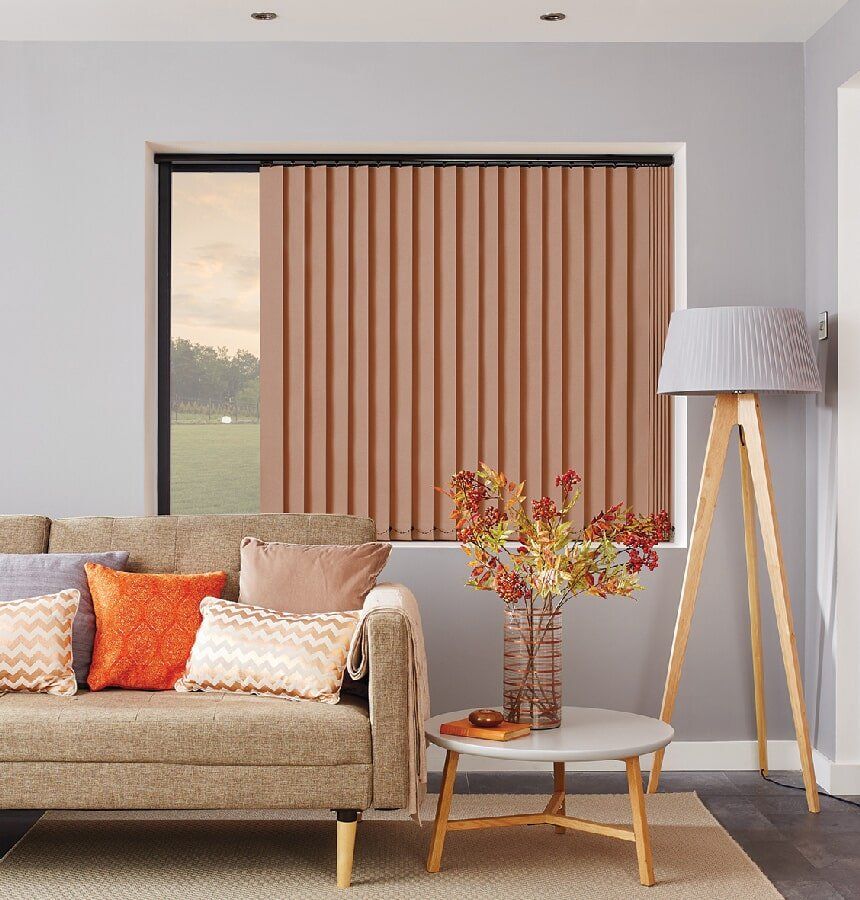 Light Orange Vertical Blinds | Vertical Blinds in Mackay