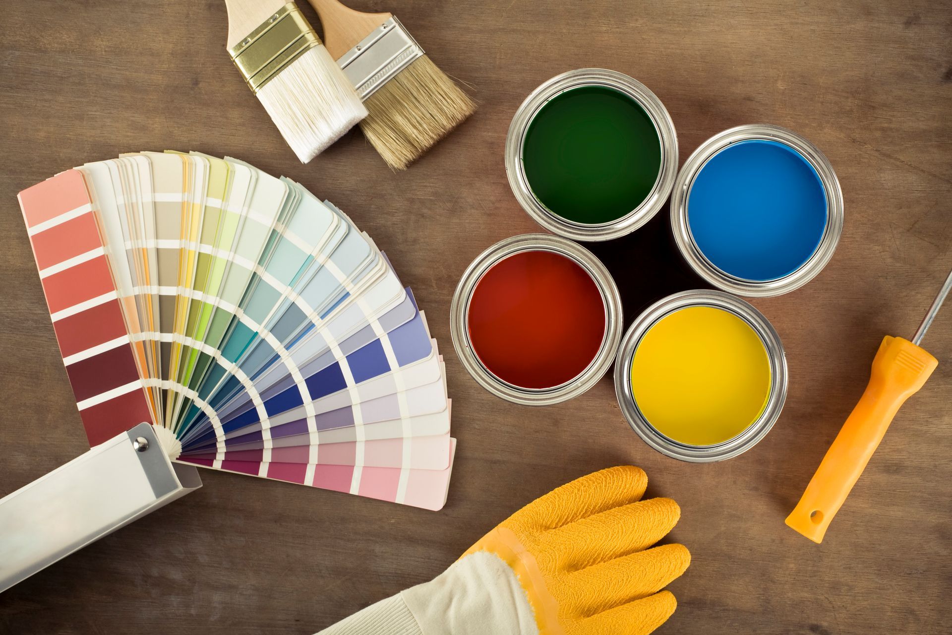 Color chart and Paint Equipment Color chart and Paint Equipment