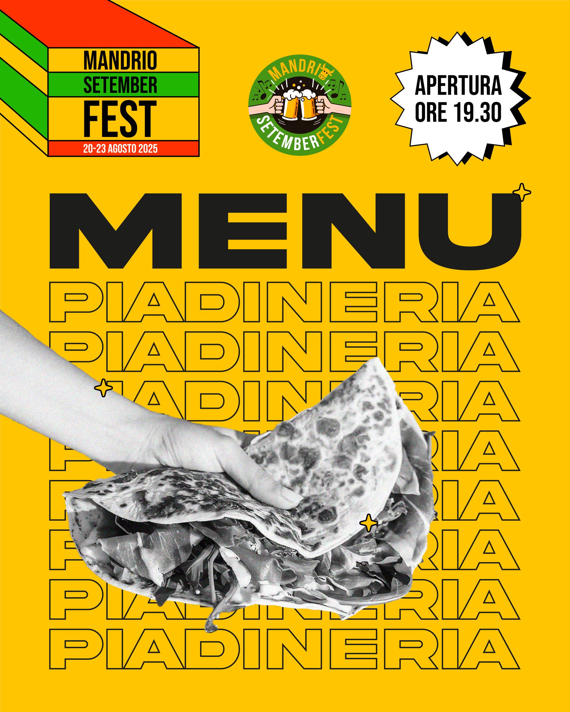 MENU PIADINERIA