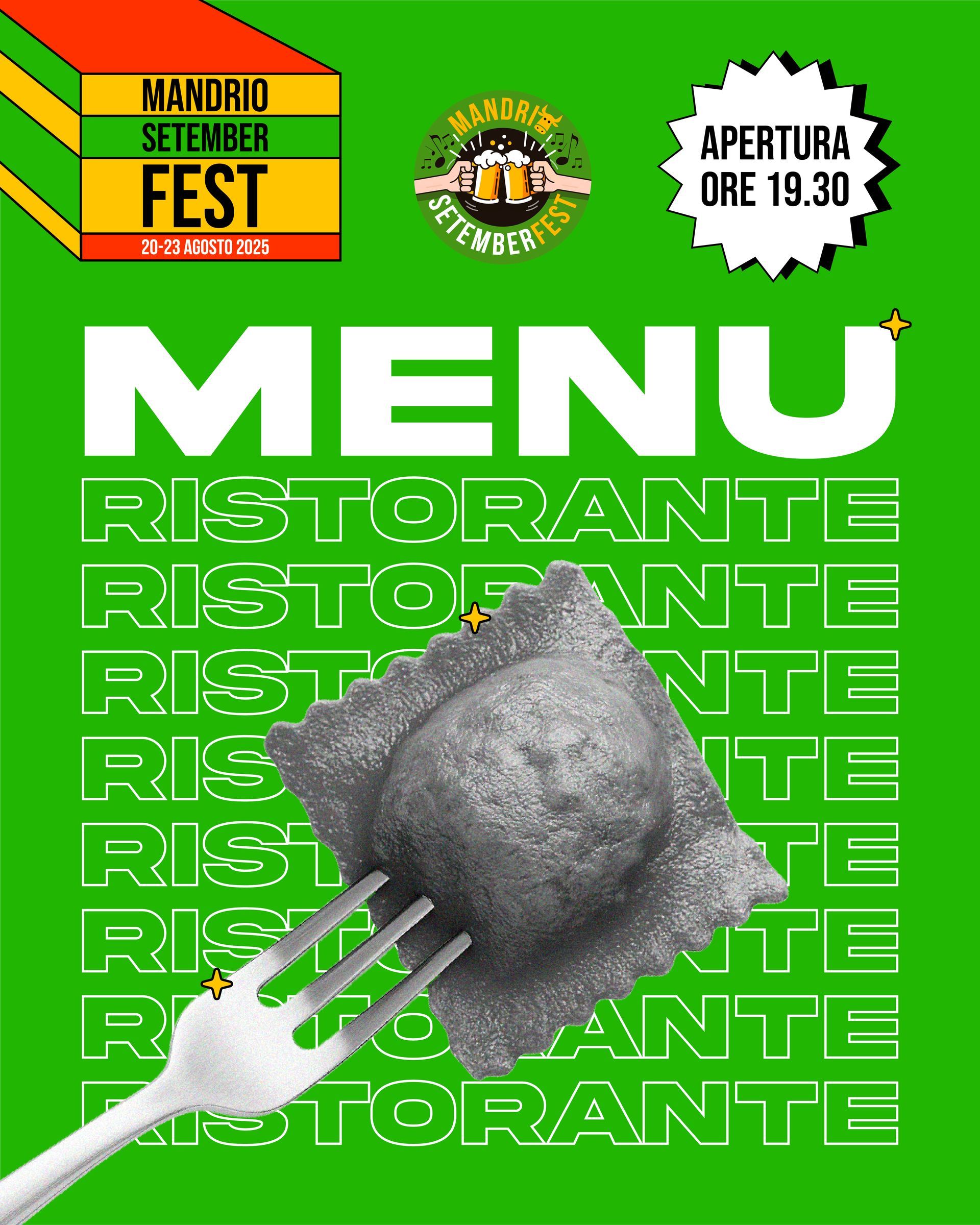 MENU RISTORANTE