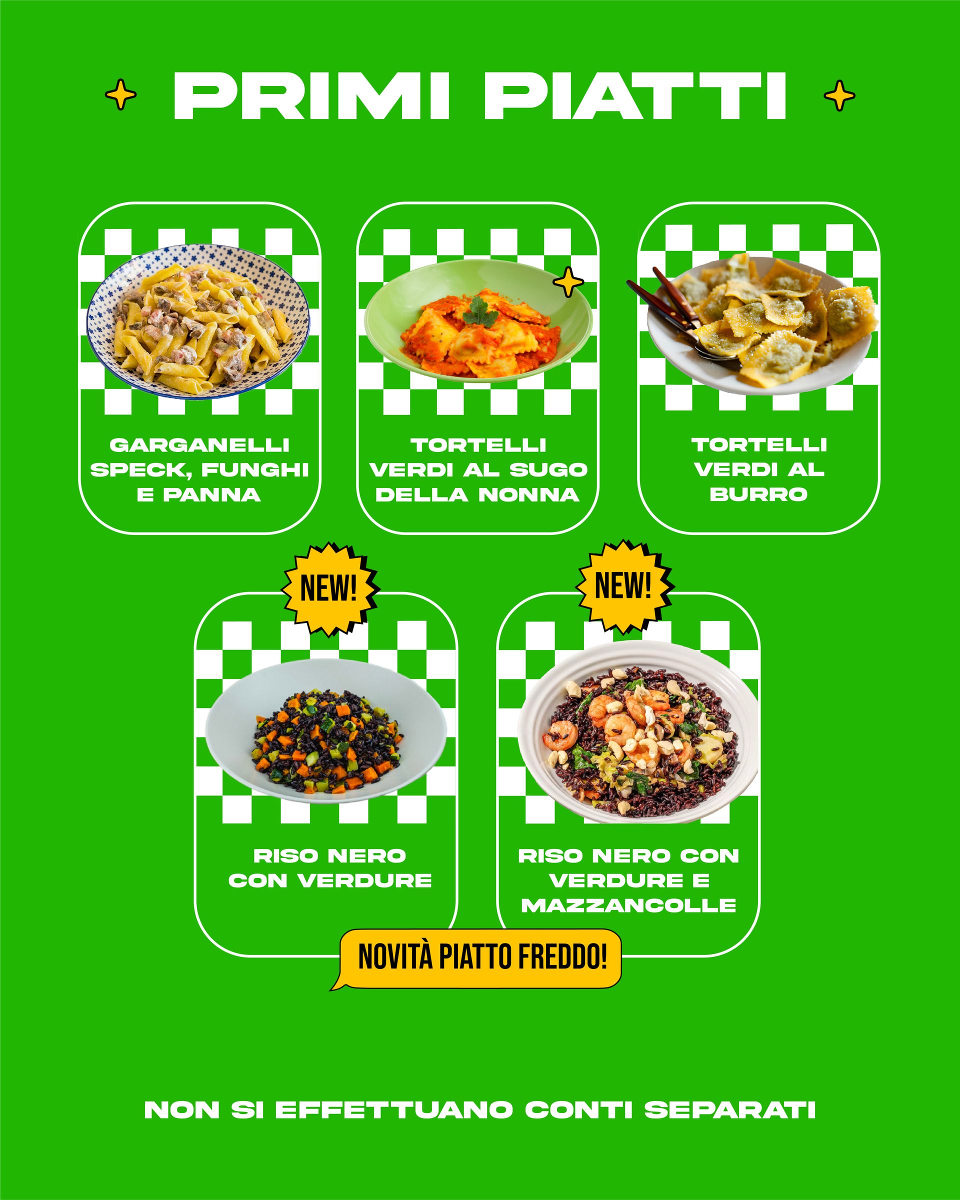 MENU RISTORANTE