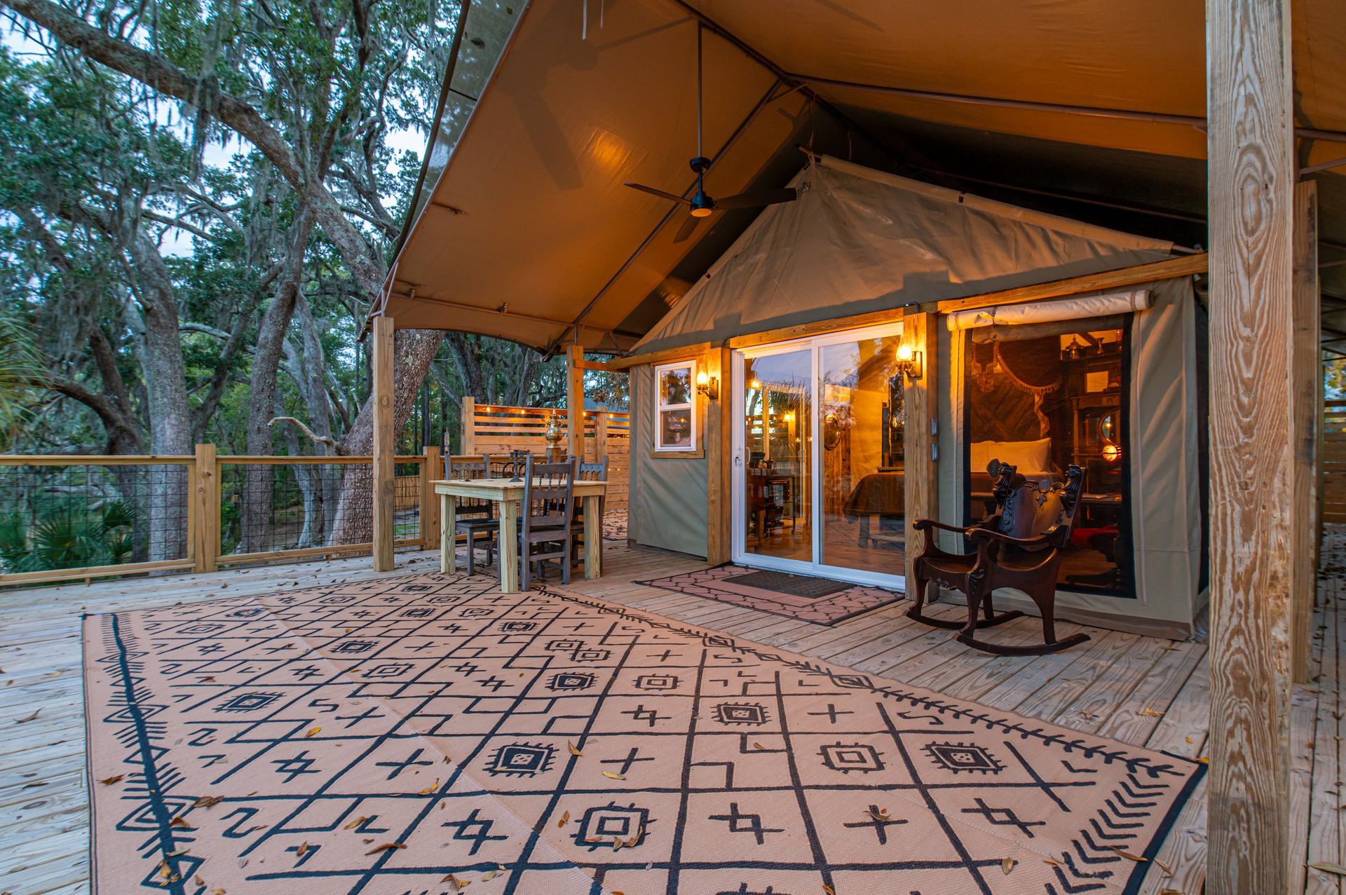 Treehouse, tent, campsite, campfire, nature, bird watching, retreat, vacation, resort, hotel, experience, family reunions