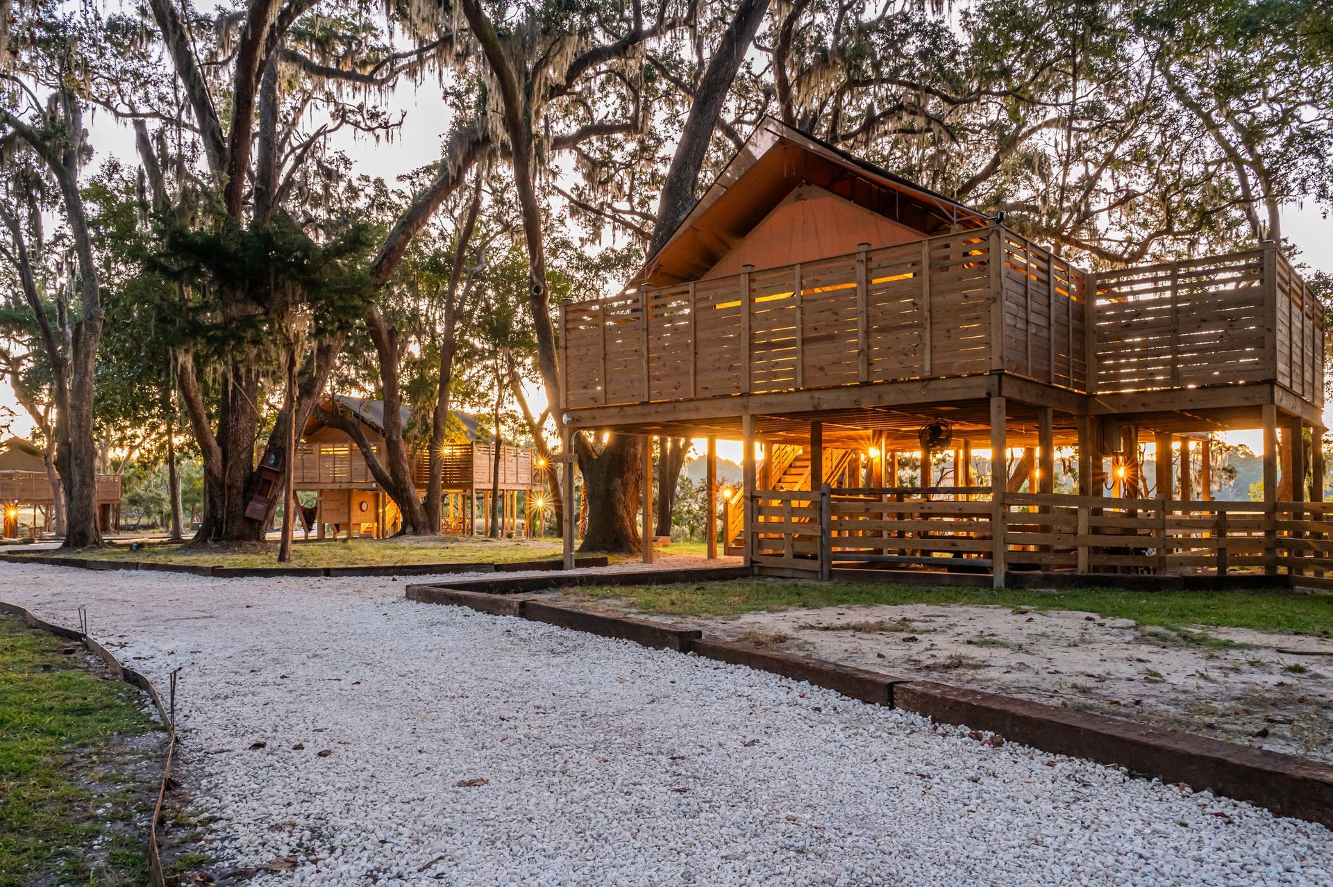 Treehouse, tent, campsite, campfire, nature, bird watching, retreat, vacation, resort, hotel, experience, family reunions