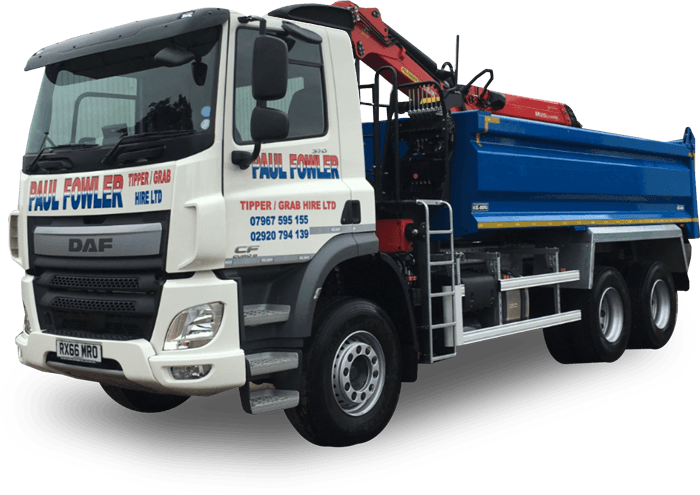 Paul Fowler Tipper-Grab Hire Ltd truck
