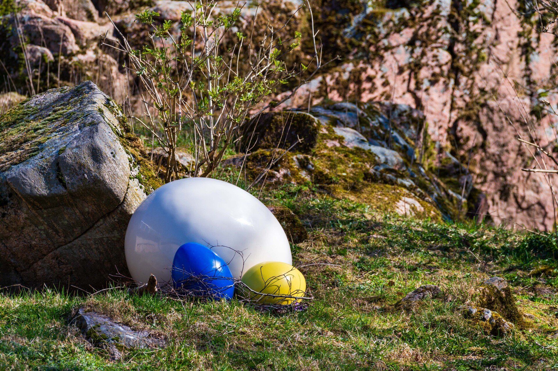 Påskpynt i Skånes Djurpark