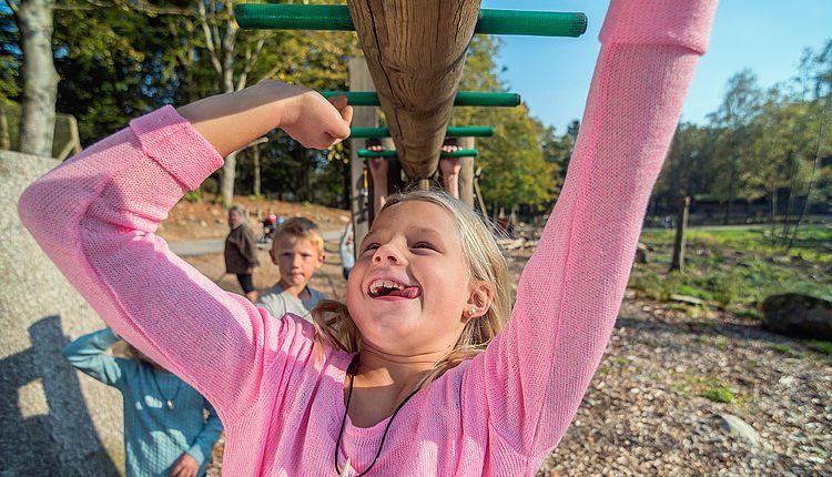 Naturlekplats i SkÄnes Djurpark - kul för bÄde smÄ och stora!