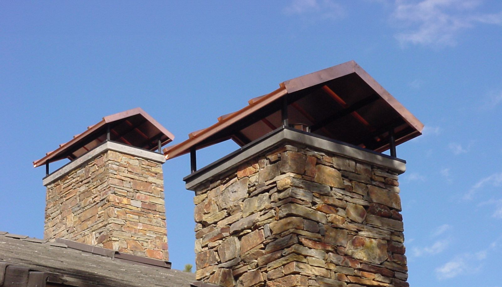 Two Chimneys — Douglasville, GA — Tippens Gutter Services Two Chimneys — Douglasville, GA — Tippens Gutter Services