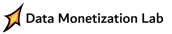 A logo for the data monetization lab with a star in the middle.