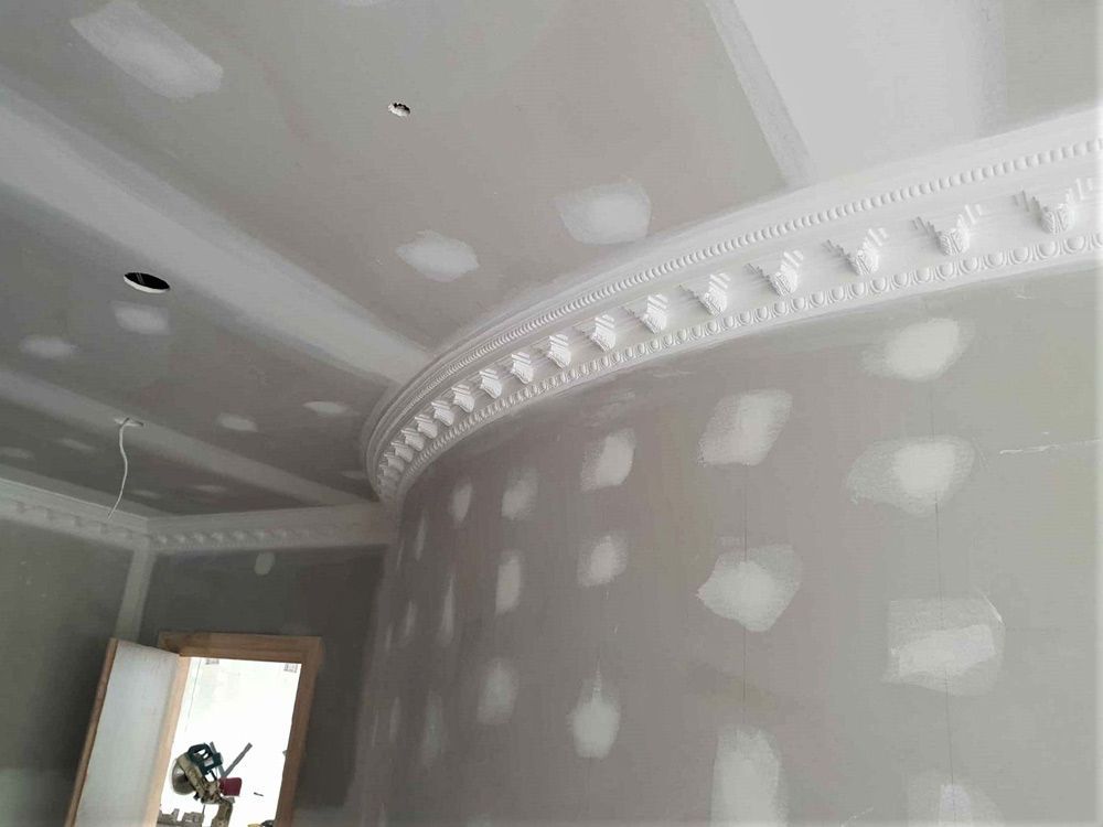Cement Ceiling with Design — Manufacturing Cornices in Logan Village, QLD