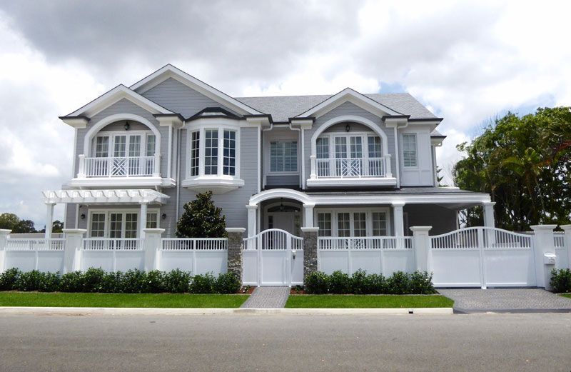 White house with two floors — Manufacturing Cornices in Logan Village, QLD