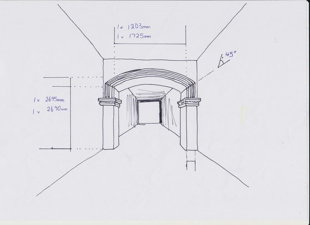 Custom Archway Design Plan — Custom Cornices in Logan Village, QLD