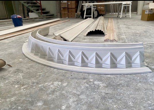 C57 Curved Cornice — Custom Cornices in Logan Village, QLD