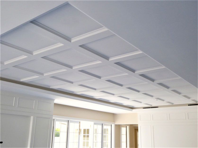 Ceiling with grid design — Manufacturing Cornices in Logan Village, QLD