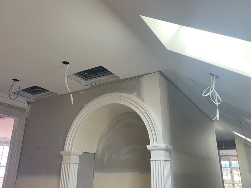 Room with light — Manufacturing Cornices in Logan Village, QLD