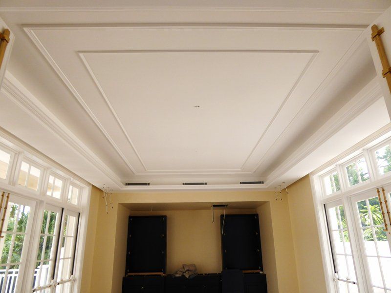 Living Room Ceiling Cornice — Manufacturing Cornices in Logan Village, QLD