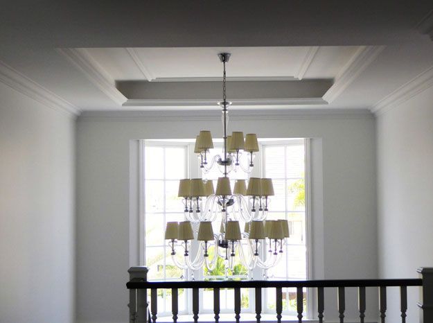 Chandelier in the house — Manufacturing Cornices in Logan Village, QLD