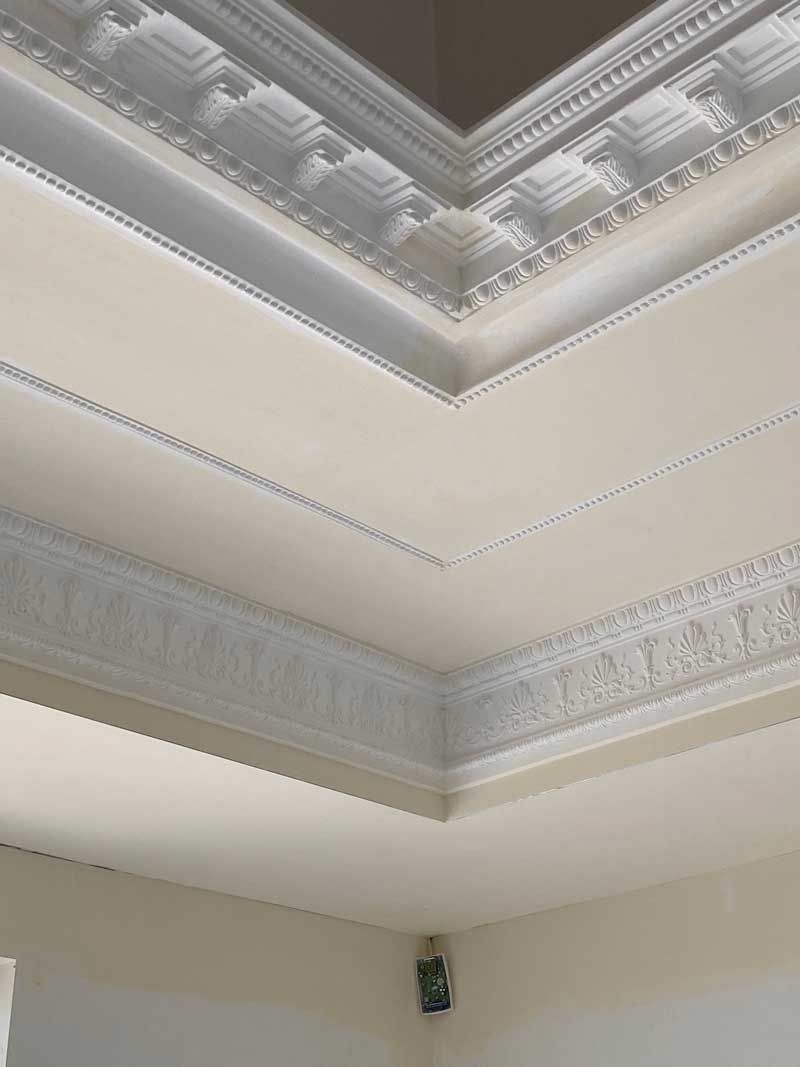White corner of ceiling — Manufacturing Cornices in Logan Village, QLD