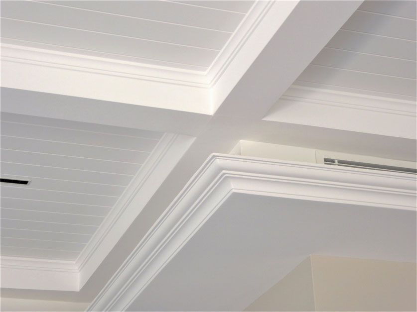 Square lines on ceiling— Manufacturing Cornices in Logan Village, QLD