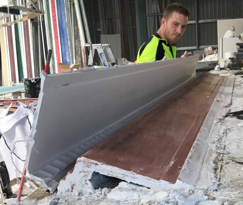 Working on Large C11 Cornice — Custom Cornices in Logan Village, QLD