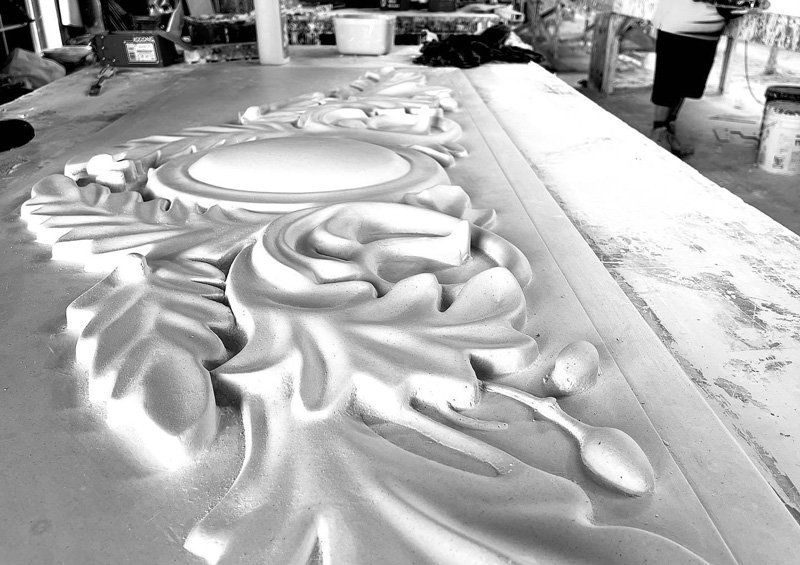 Making of Custom Pediment — Custom Cornices in Logan Village, QLD
