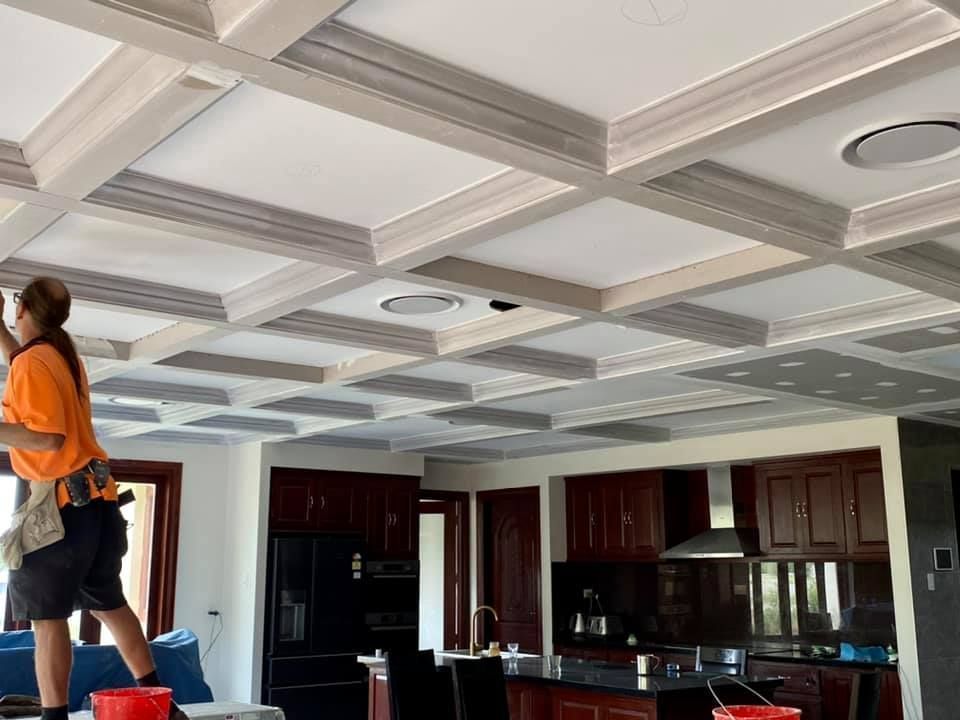 Coffered Ceiling Finishing — Manufacturing Cornices in Logan Village, QLD