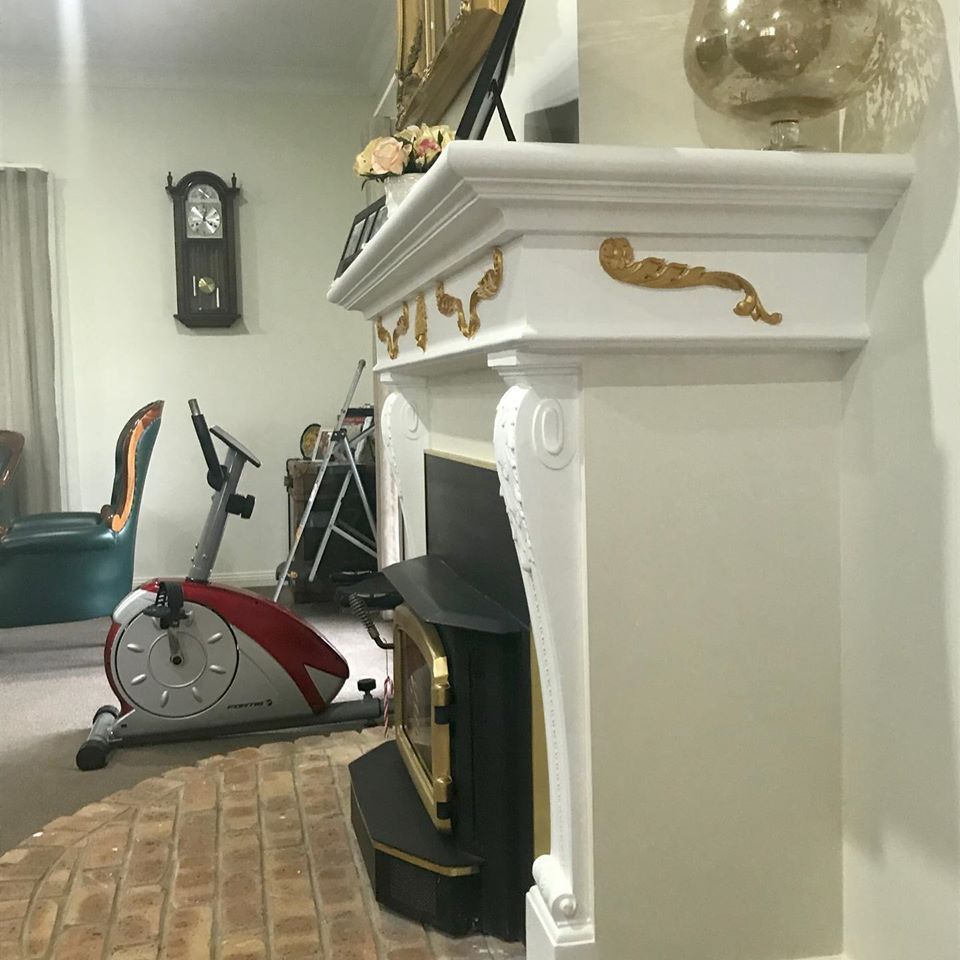 Elegant Fireplace Cornice — Manufacturing Cornices in Logan Village, QLD