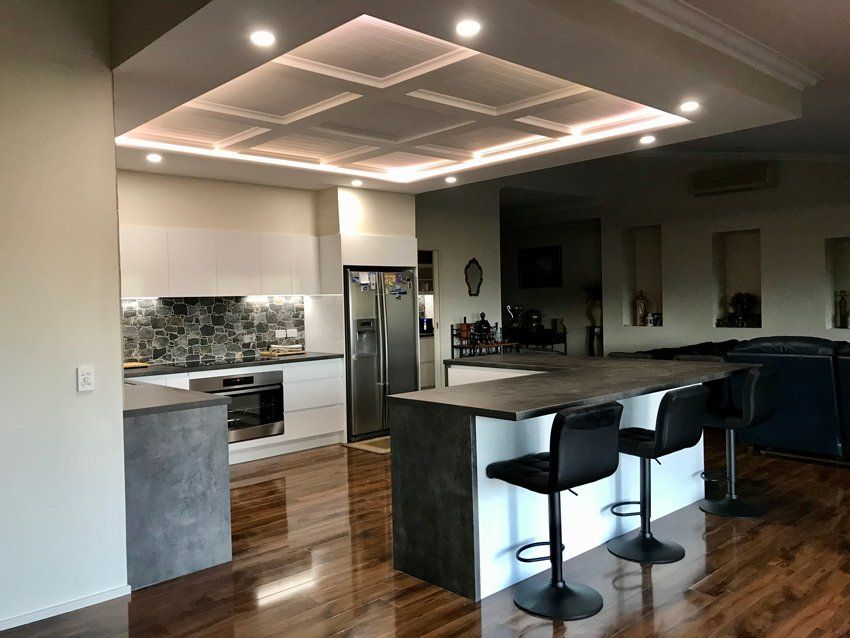 Canugra Kitchen Renovation Ceiling — Manufacturing Cornices in Logan Village, QLD