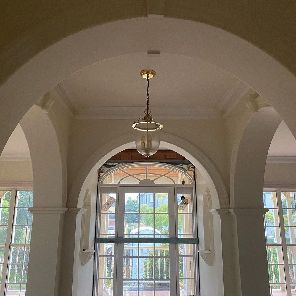 Groin vault ceiling Photo — Manufacturing Cornices in Logan Village, QLD