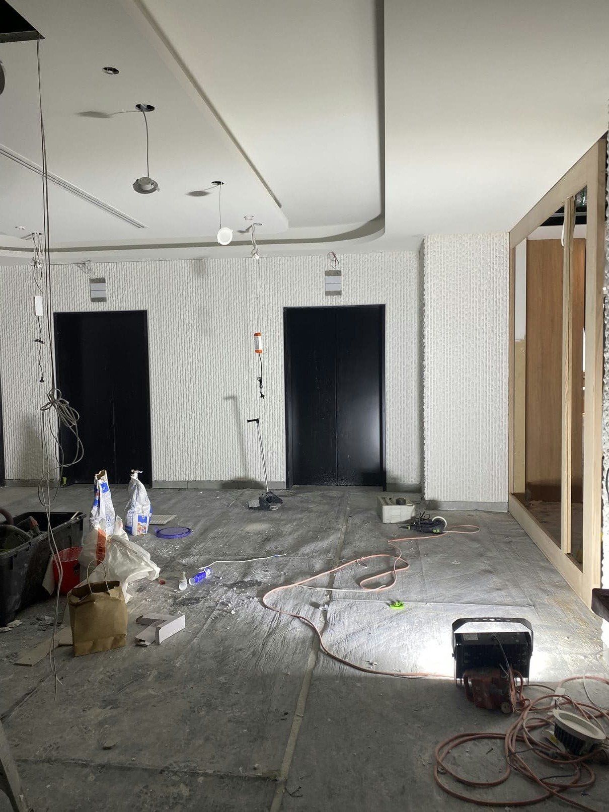 Custom Stone Walls Preparation — Custom Cornices in Logan Village, QLD