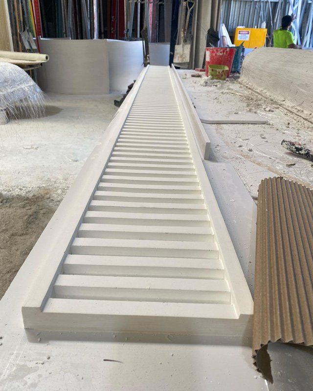 White Betten Cornice — Custom Cornices in Logan Village, QLD