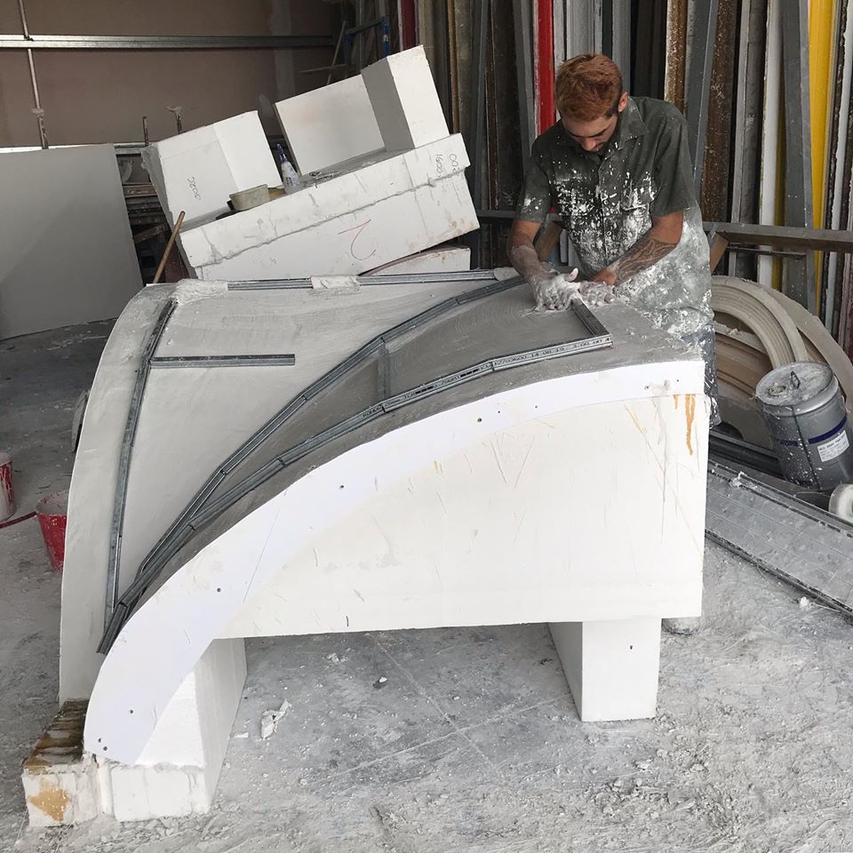 LeBain Apartments Vaulted Ceiling Preparation — Custom Cornices in Logan Village, QLD