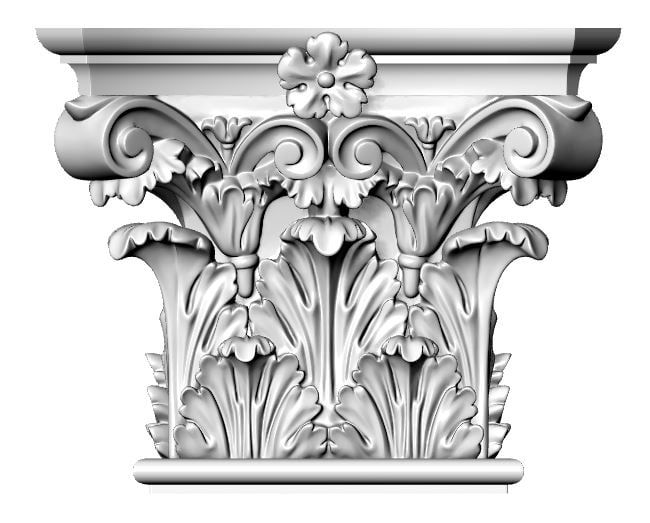 Custom Pilaster Capital 3D Design — Custom Cornices in Logan Village, QLD