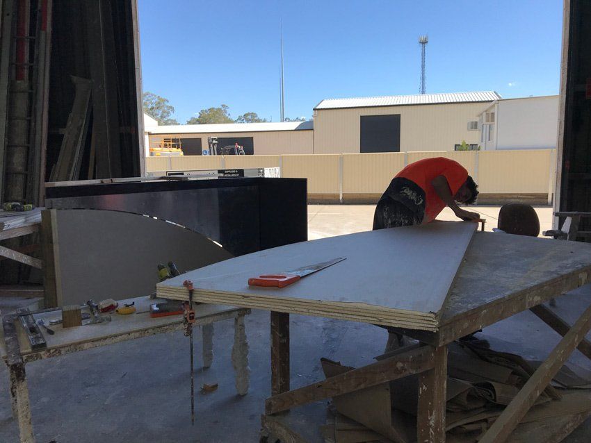 Working on Custom Dome — Manufacturing Cornices in Logan Village, QLD