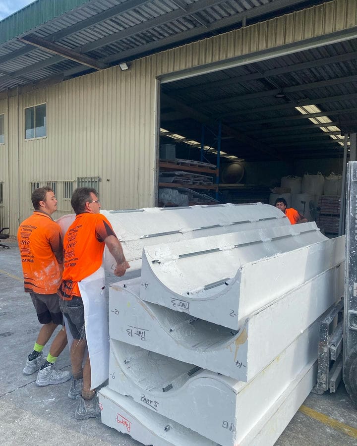 Custom Curved Walls Preparing — Custom Cornices in Logan Village, QLD
