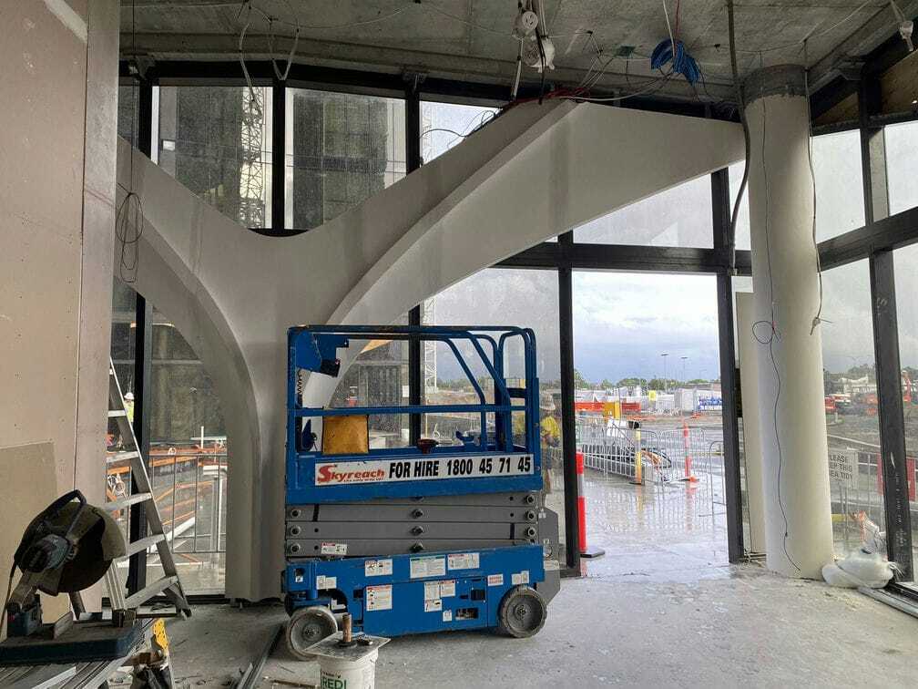 Workers Preparing at Lanes Residence — Custom Cornices in Logan Village, QLD