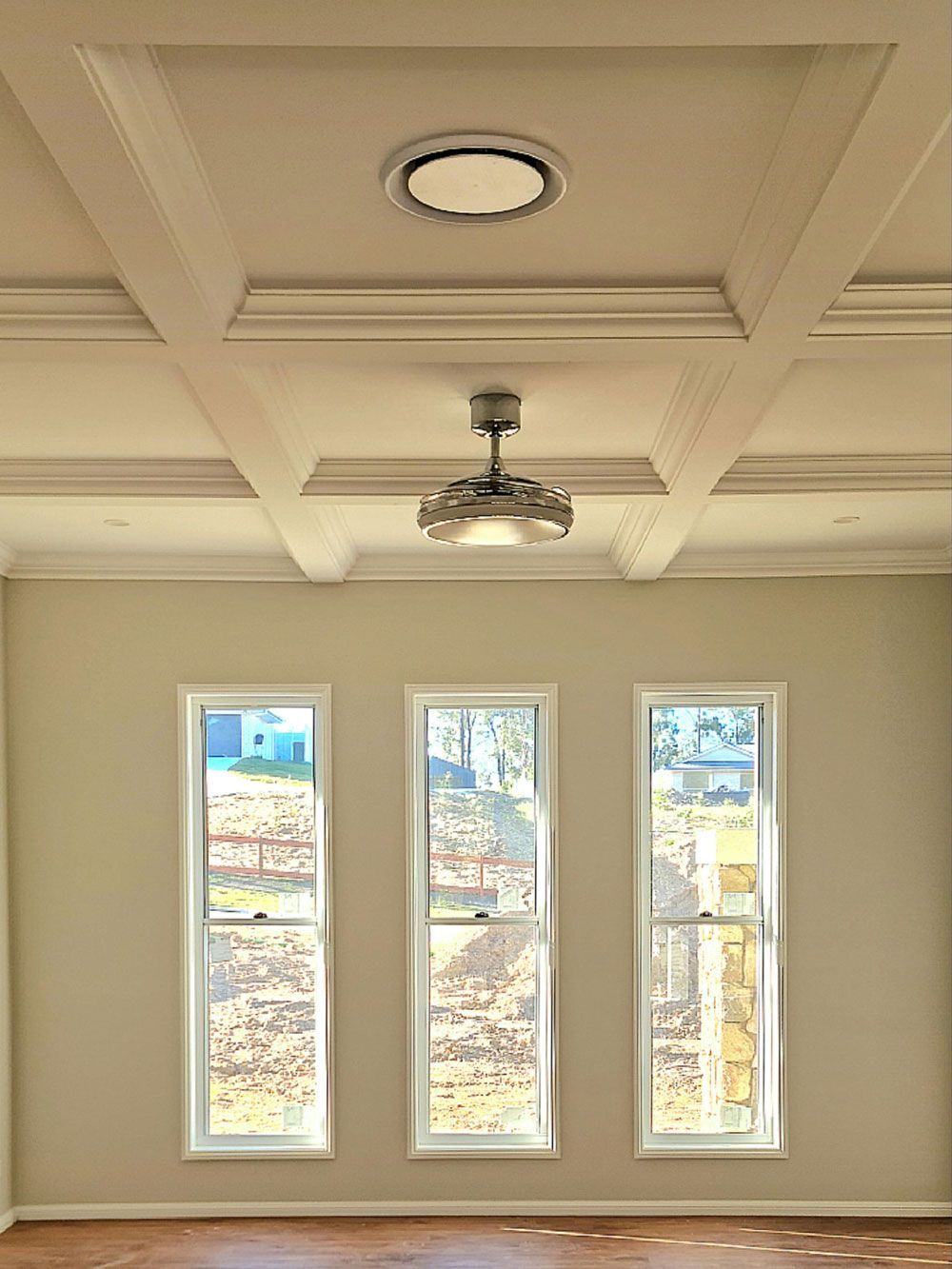 Ceiling cornice with lamp — Manufacturing Cornices in Logan Village, QLD