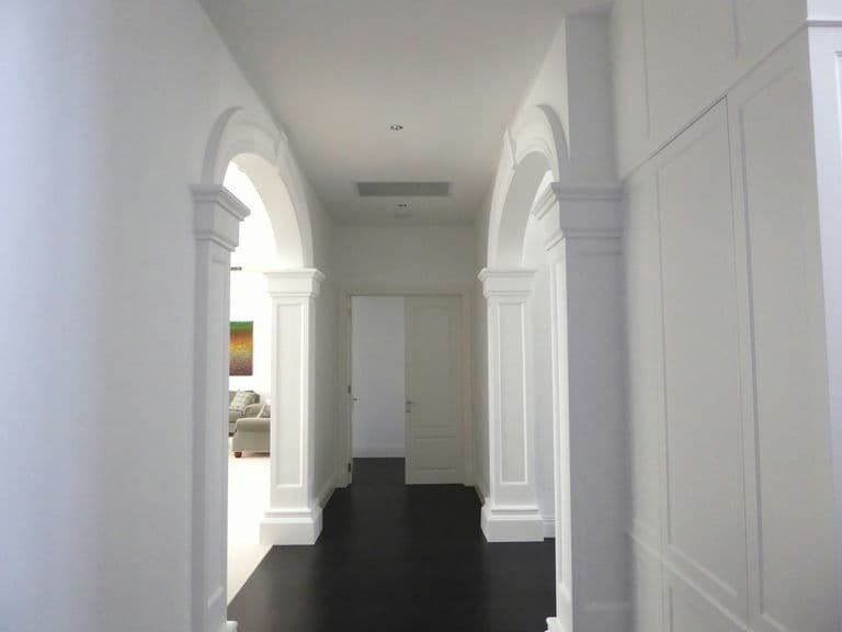 Award Winning Home Archways Hallway — Custom Cornices in Logan Village, QLD