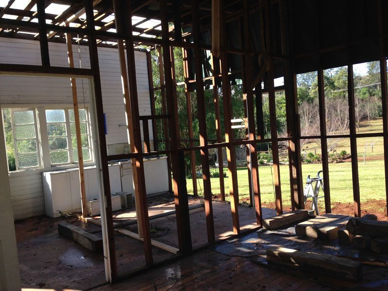 The inside of a building that is being remodeled