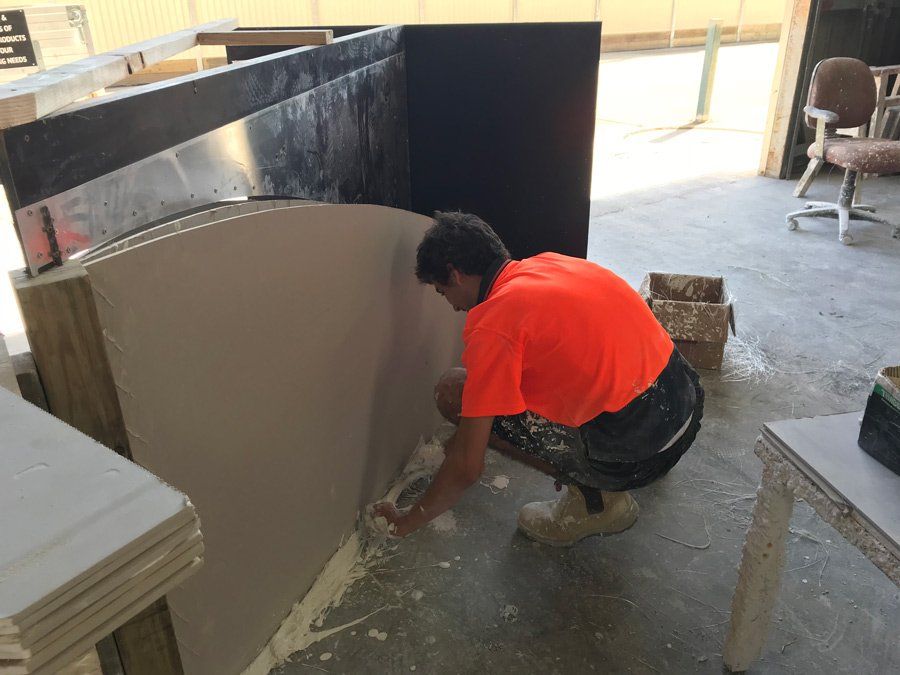 Working on Custom Dome — Manufacturing Cornices in Logan Village, QLD