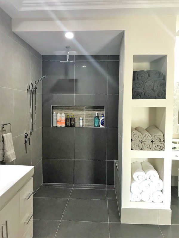 Clean Bathroom Renovation — Manufacturing Cornices in Logan Village, QLD