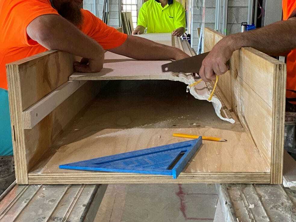 Working on Cornice — Custom Cornices in Logan Village, QLD