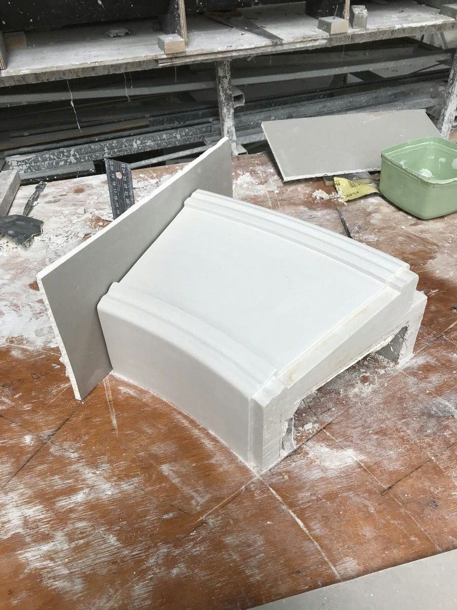 Archway Tile Look Preparation — Custom Cornices in Logan Village, QLD