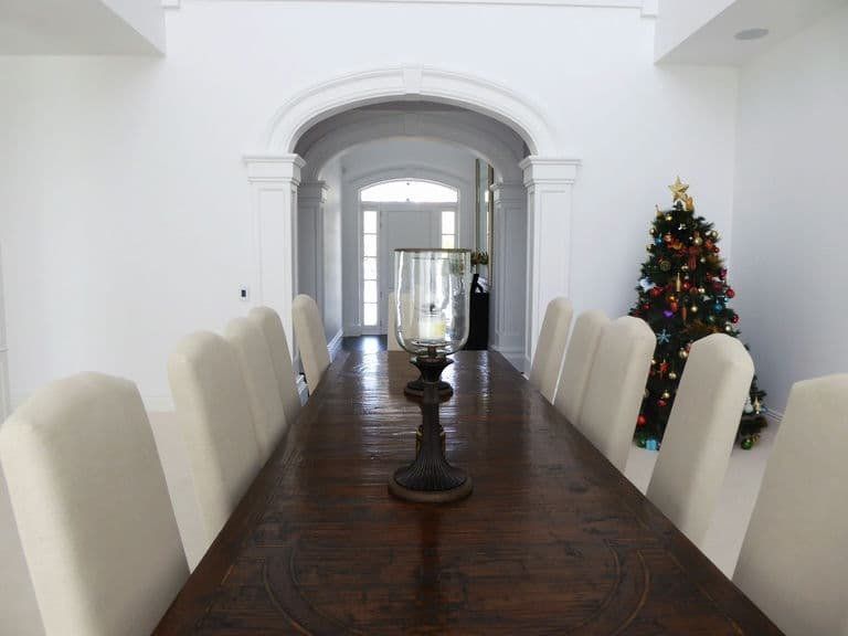 Award Winning Home Archways Dining — Custom Cornices in Logan Village, QLD