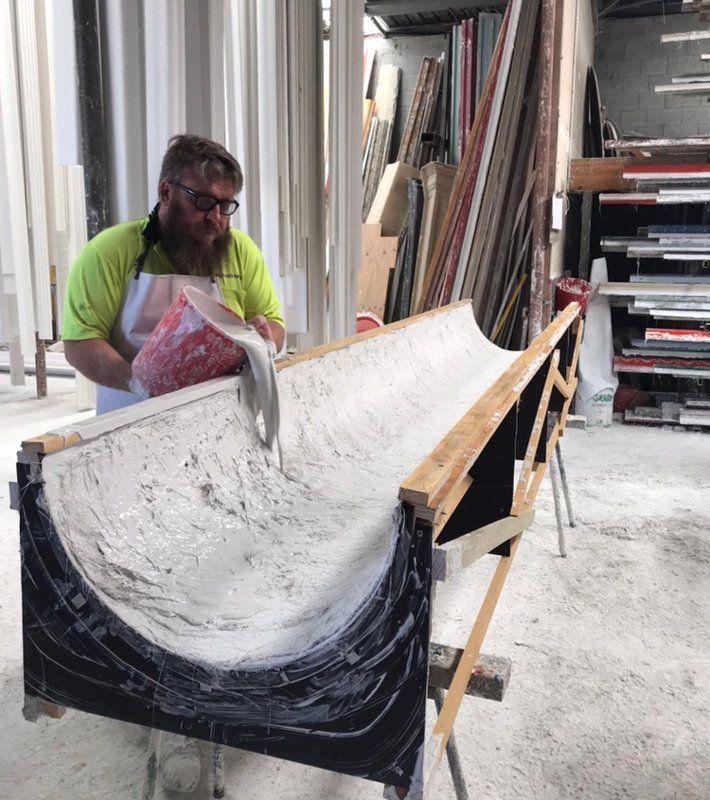 Moulding a Custom Fibrous Columns — Manufacturing Cornices in Logan Village, QLD