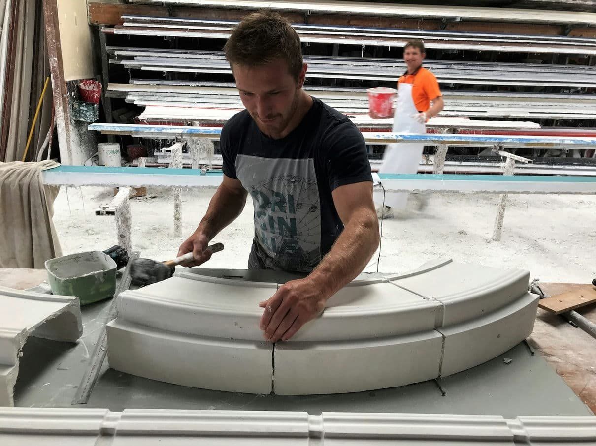 Worker Making of Archway — Custom Cornices in Logan Village, QLD