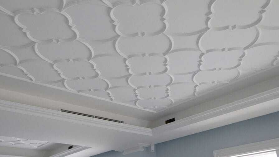 Installed White Panel Ceilings — Custom Cornices in Logan Village, QLD