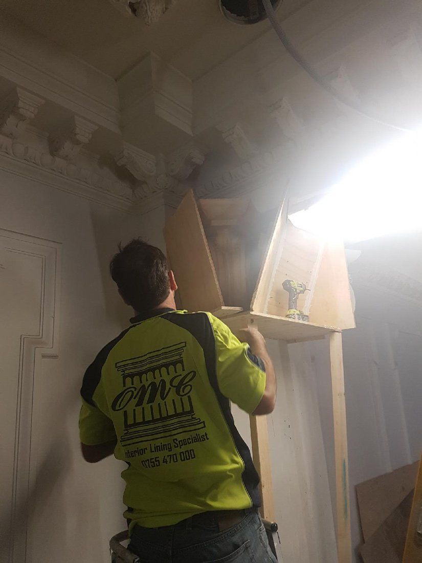 Column Cornice Design Installation Process — Manufacturing Cornices in Logan Village, QLD